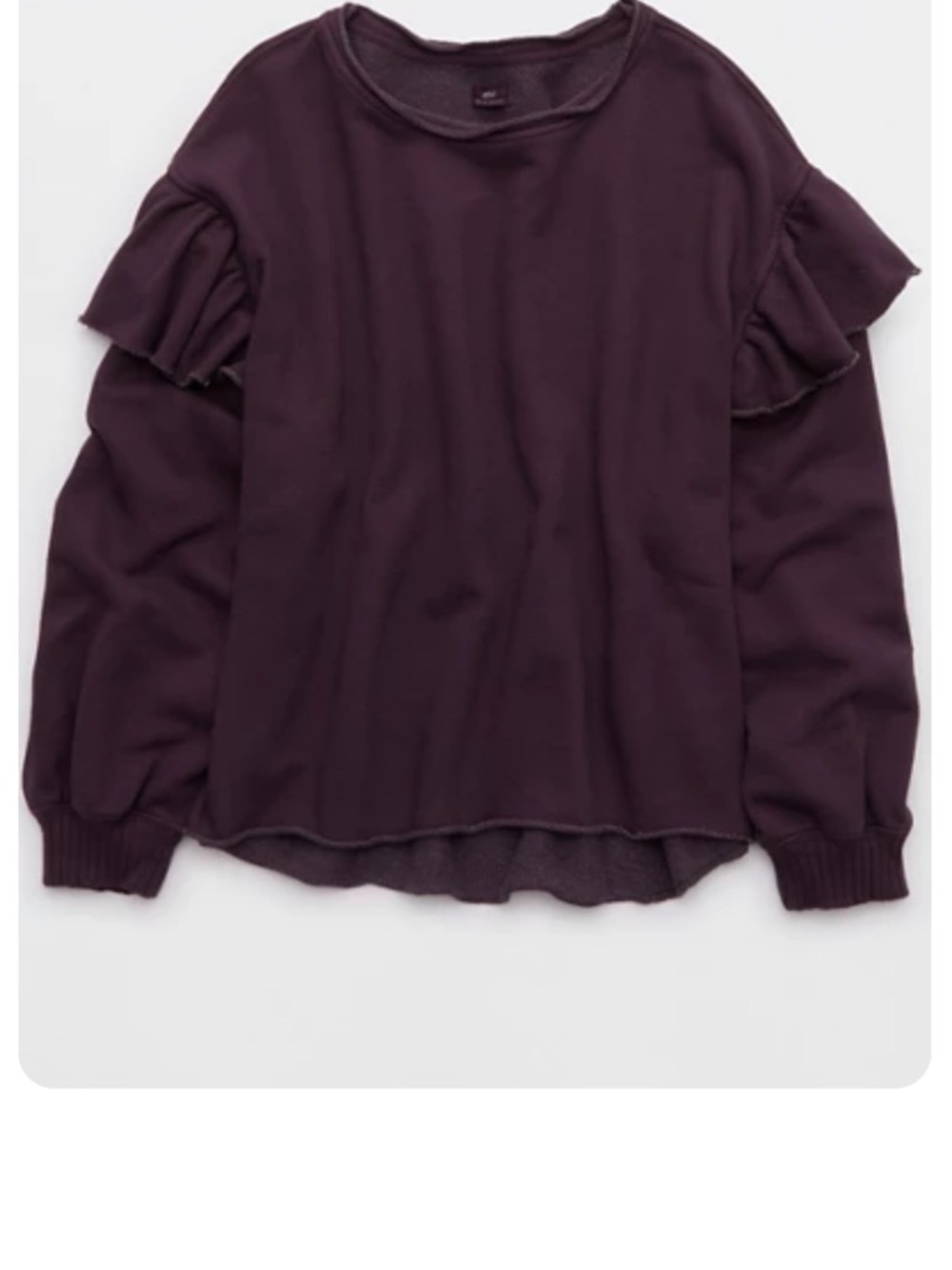 aerie Ruffle sleeve sweatshirt